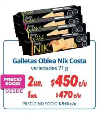 Nik Costa galletas oblea