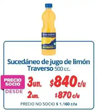 Traverso sucedáneo de jugo de limón