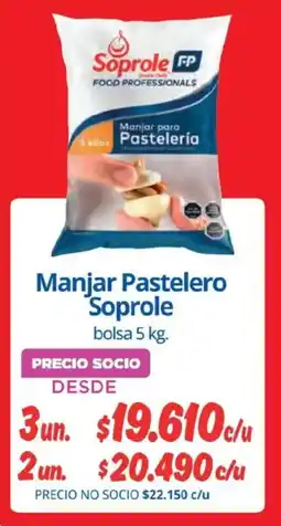 Alvi Soprole manjar pastelero oferta