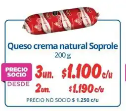 Alvi Soprole queso crema natural oferta