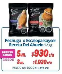 Alvi Receta del Abuelo pechuga o escalopa kayser oferta