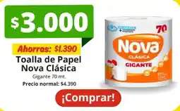 Unimarc Nova Clásica toalla de papel oferta