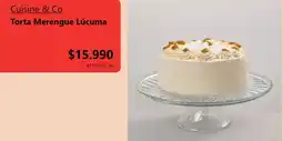 Santa Isabel Cuisine & Co torta merengue lúcuma oferta