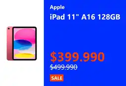 Entel Apple iPad 11" A16 128 GB oferta