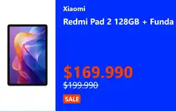Entel Xiaomi Redmi Pad 2 128 GB + Funda oferta