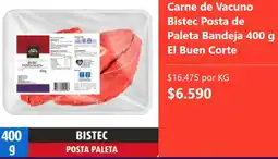 Super Bodega a Cuenta El buen corte carne de vacuno bistec posta de paleta bandeja oferta