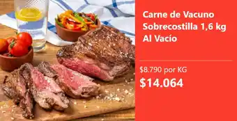 Carne de vacuno sobrecostilla