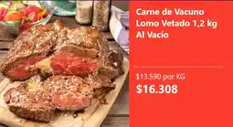 Super Bodega a Cuenta Carne de vacuno lomo vetado oferta