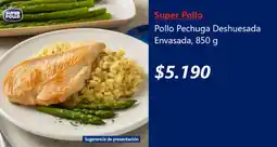 Lider Super pollo pollo pechuga deshuesada envasada oferta