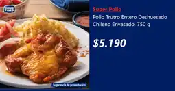 Lider Super pollo pollo trutro entero deshuesado chileno envasado oferta