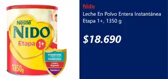 Nido leche en polvo entera instantánea etapa 1+