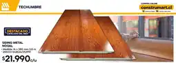 Construmart Techumbre siding metal nogal oferta