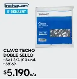 Construmart Clavo techo doble sello oferta