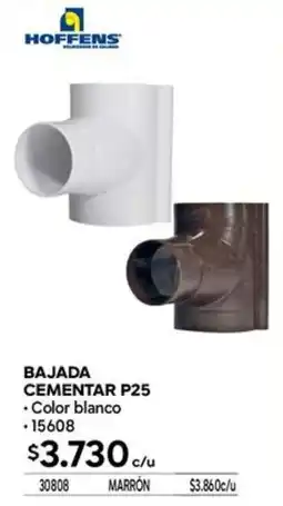 Construmart Bajada cementar p25 oferta