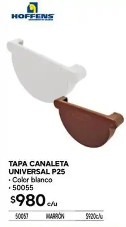 Construmart Hoffens tapa canaleta universal p25 oferta