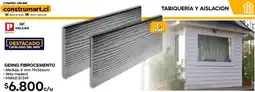 Construmart SIDING FIBROCEMENTO oferta