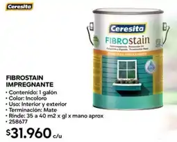 Construmart Fibrostain impregnante oferta