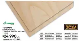 Construmart Leonera terciado estructural oferta