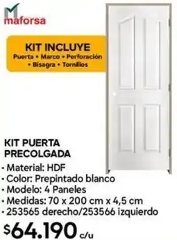 Construmart Kit incluye precolgada oferta