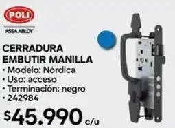 Construmart Poli assa abloy cerradura embutir manilla oferta