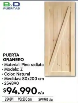 Construmart Puerta granero oferta