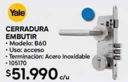 Construmart Yale cerradura embutir oferta