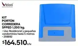 Construmart Veloti kit portón corredera spped oferta