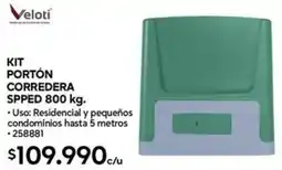 Construmart Veloti kit portón corredera spped oferta