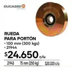 Construmart Ducasse rueda para portón oferta