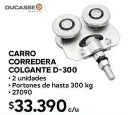 Construmart Ducasse carro corredera colgante D-300 oferta