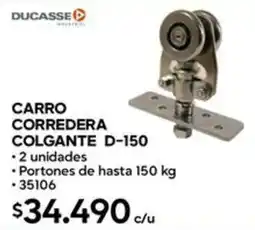 Construmart Ducasse carro corredera colgante D-150 oferta