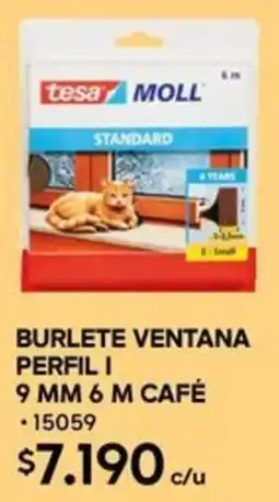 Construmart Burlete ventana perfil I café oferta