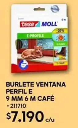 Construmart Burlete ventana perfil E café oferta