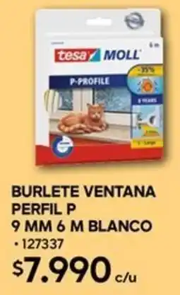 Construmart Tesa moll burlete ventana perfil P blanco oferta