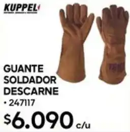 Construmart Kuppel guante soldador descarne oferta