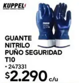 Construmart Kuppel guante nitrilo puño seguridad oferta
