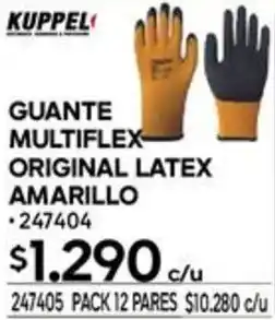 Construmart Kuppel guante multiflex original latex amarillo oferta