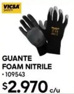 Construmart Vicsa safety guante foam nitrile oferta