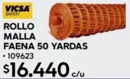 Construmart Vicsa safety rollo malla faena oferta