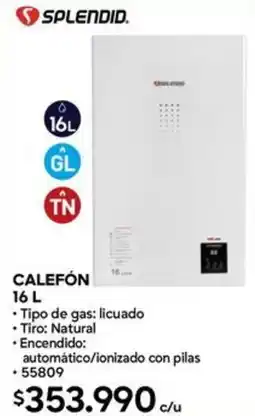 Construmart Splendid calefón oferta