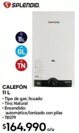 Construmart Splendid calefón oferta