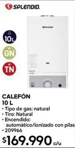 Construmart Splendid calefón oferta