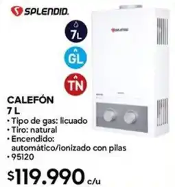 Construmart Splendid calefón oferta