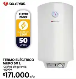 Construmart Splendid termo eléctrico muro oferta