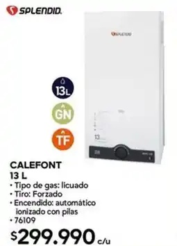 Construmart Splendid calefont oferta