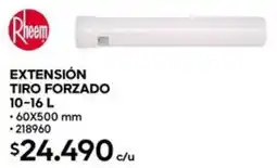 Construmart Rheem extensión tiro forzado oferta