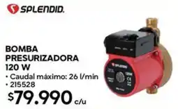 Construmart Splendid bomba presurizadora oferta
