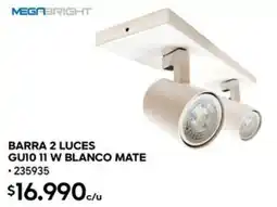 Construmart Megabright barra 2 luces oferta