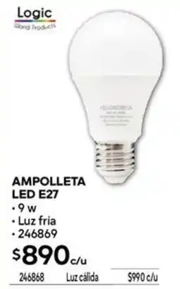 Construmart Logic ampolleta led E27 oferta