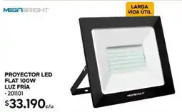 Construmart Megabright proyector led flat luz fría oferta